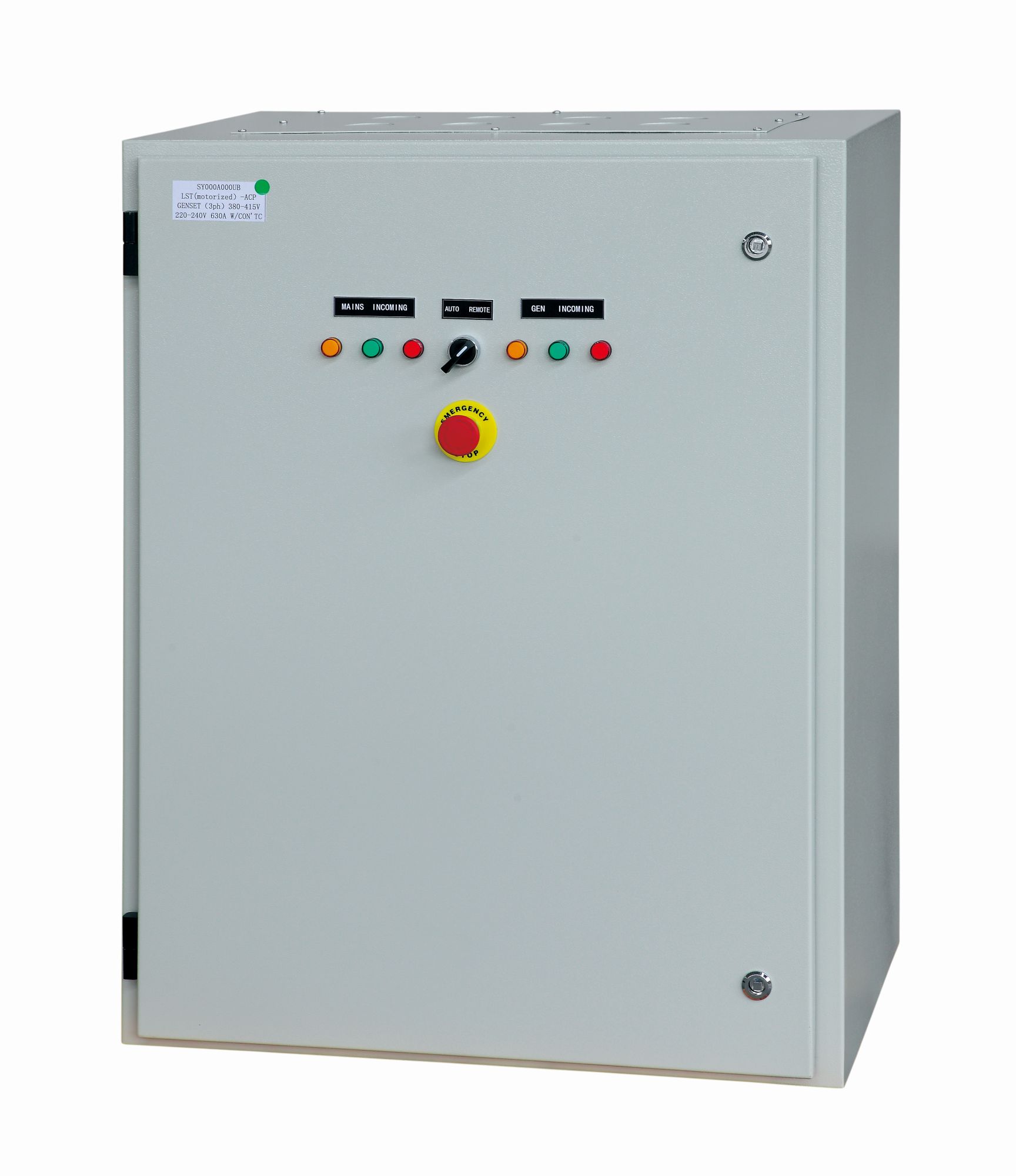 Cuadro de conmutación manual 40A (para versiones con arranque manual)